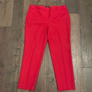 Deep Red Talbots Pants, Double Lined. 12P